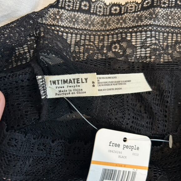 Free People High Waist Black Lace Briefs Undies - Picture 4 of 5